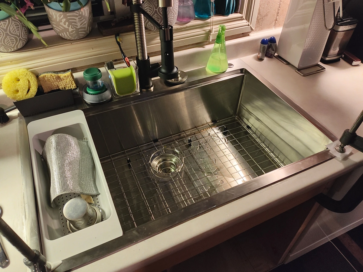 Installed a new kitchen sink and tap.