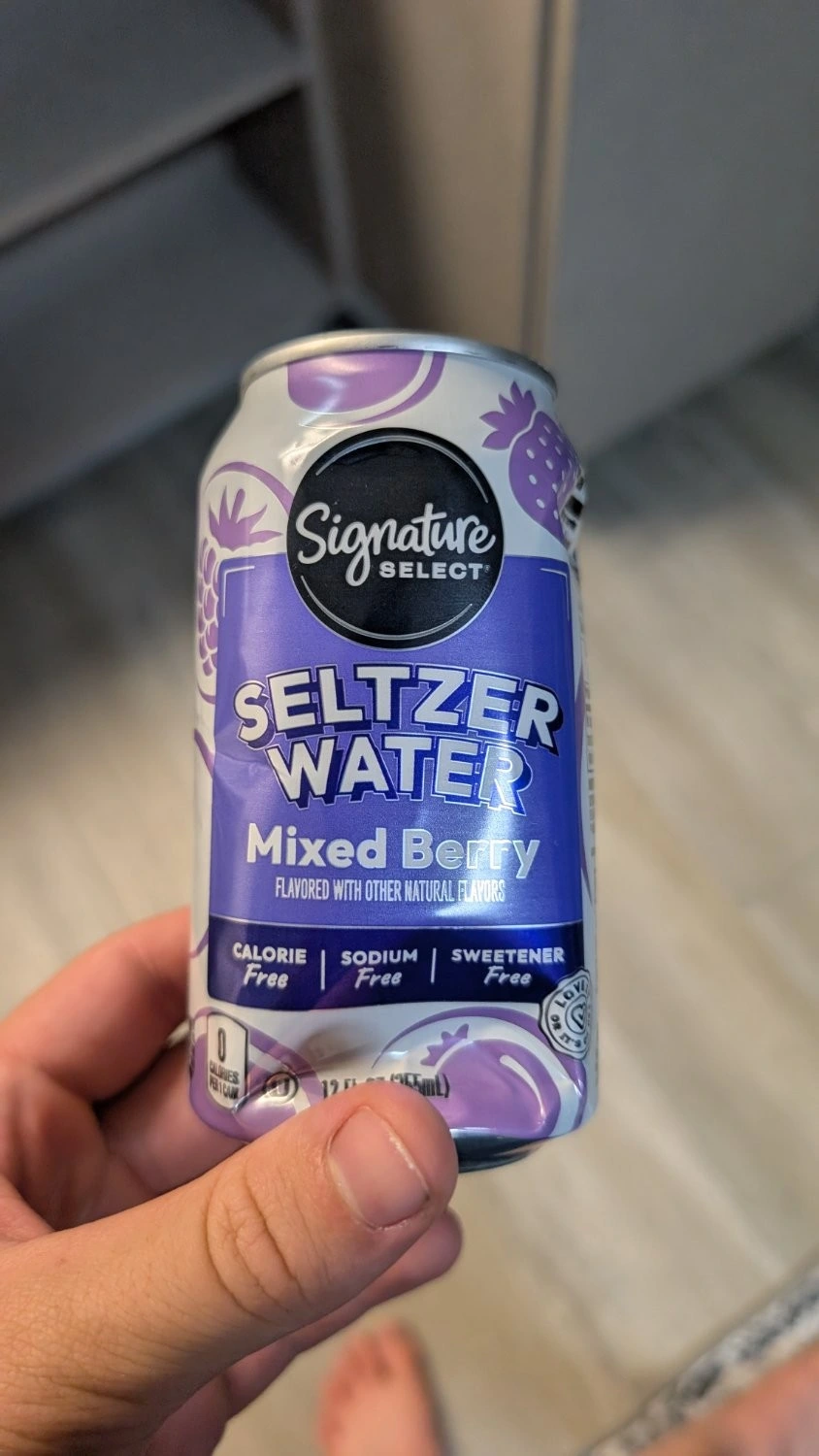 I bought a sparkling water with no water.