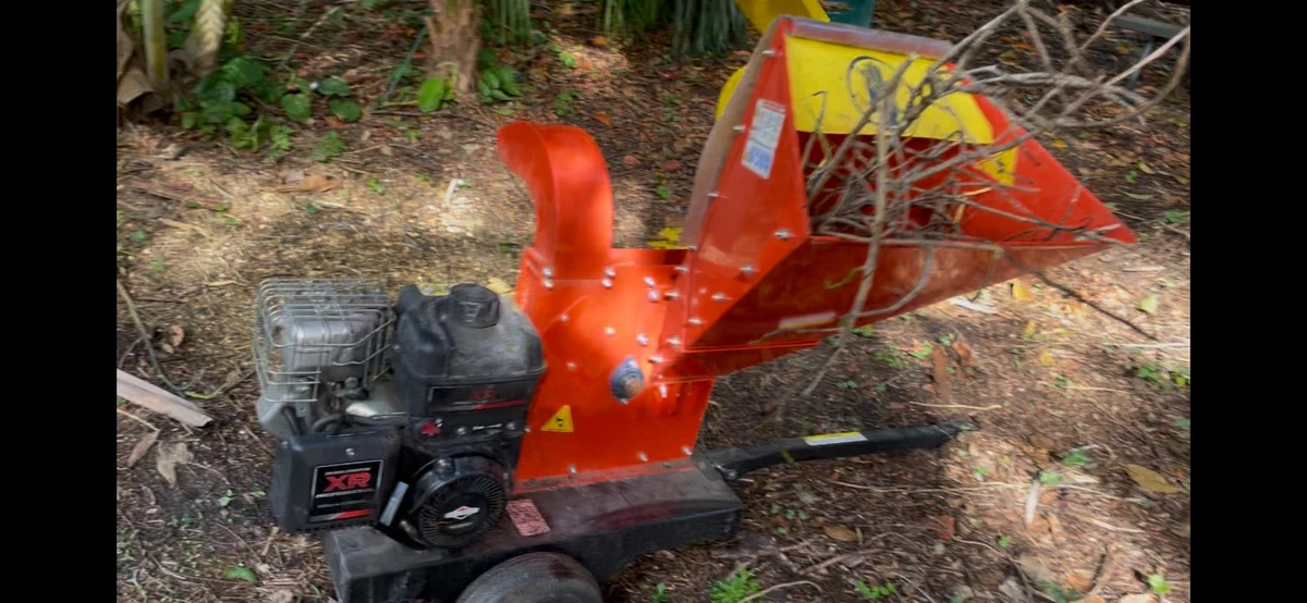 I got a free wood chipper. It's so bad.