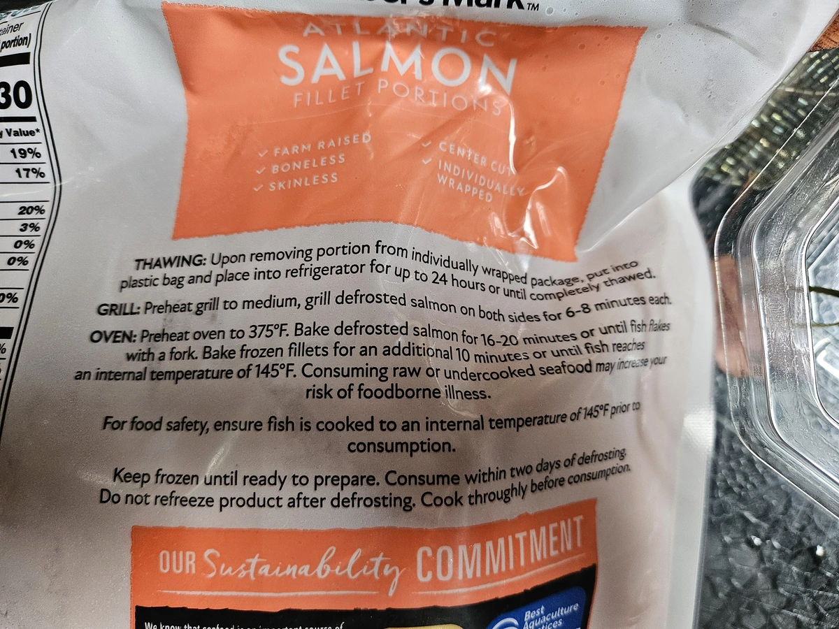 Why do a lot of frozen salmon thawing instructions say to remove the salmon from the individual wrappers before thawing?
