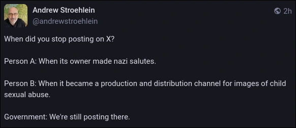 stop posting on twitter